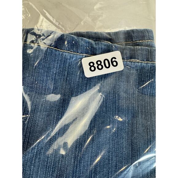 Vintage Faded Glory Denim Mini Skirt 6 Medium Wash Pocket Utility Y2K 90s - Picture 8 of 9